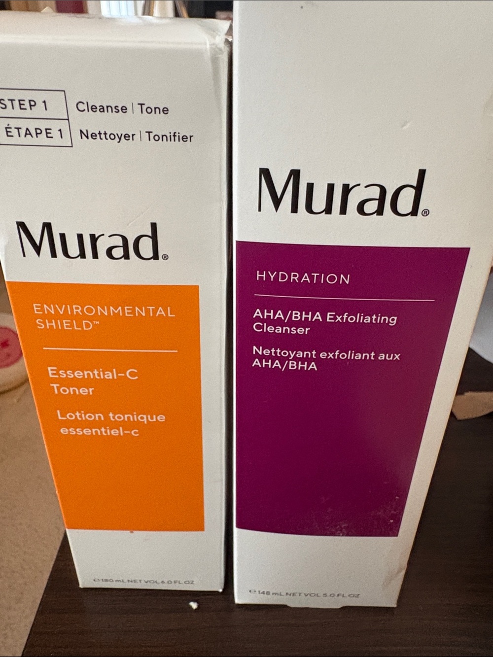 Murad Toner & Exfoliating Cleanser Duo — Orange & Purple